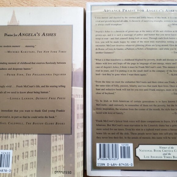 Set of Frank McCourts Memoirs: Angela's Ashes and 'Tis, copyright 1996/99 - Picture 4 of 9